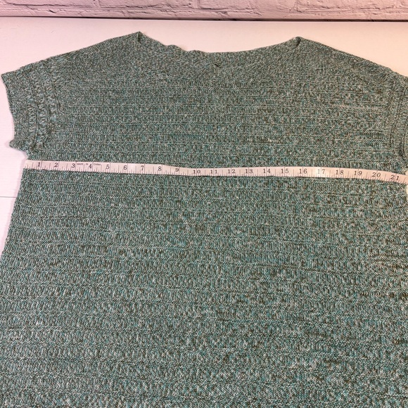 NWT Talbots Green Short-Sleeve Light Weight Sweater Size Large - Picture 5 of 8